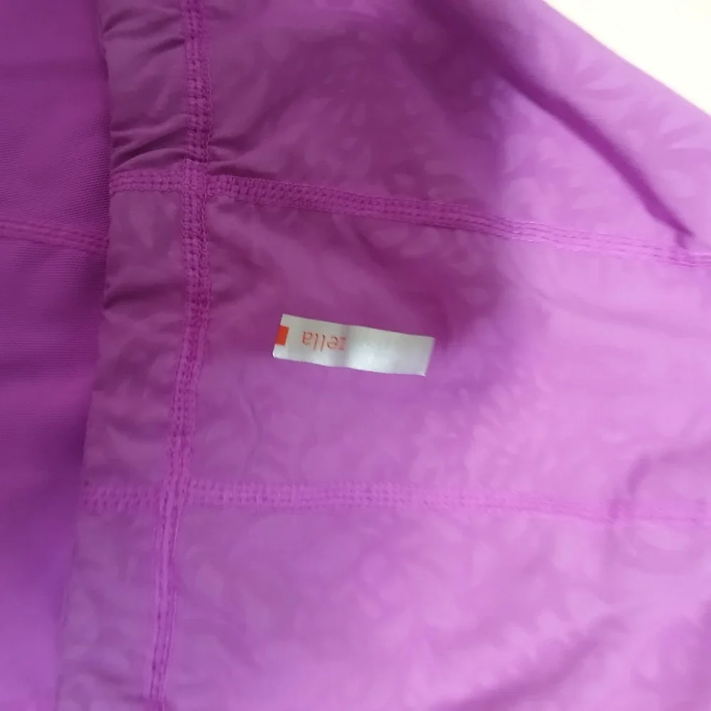 Zella‎ Purple Full Zip Active Jacket Hooded Lightweight Running Size M